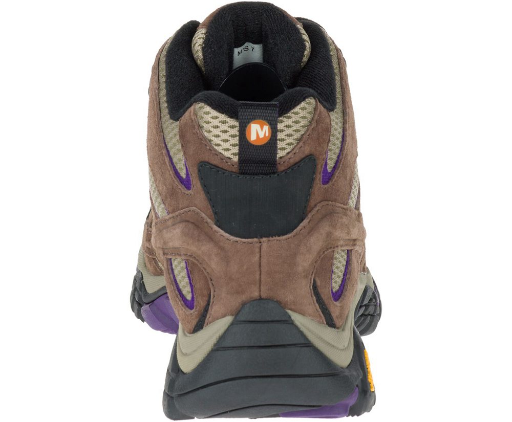 Merrell Boots Brown - Moab 2 Mid Ventilator - Womens 39YUQZMEH